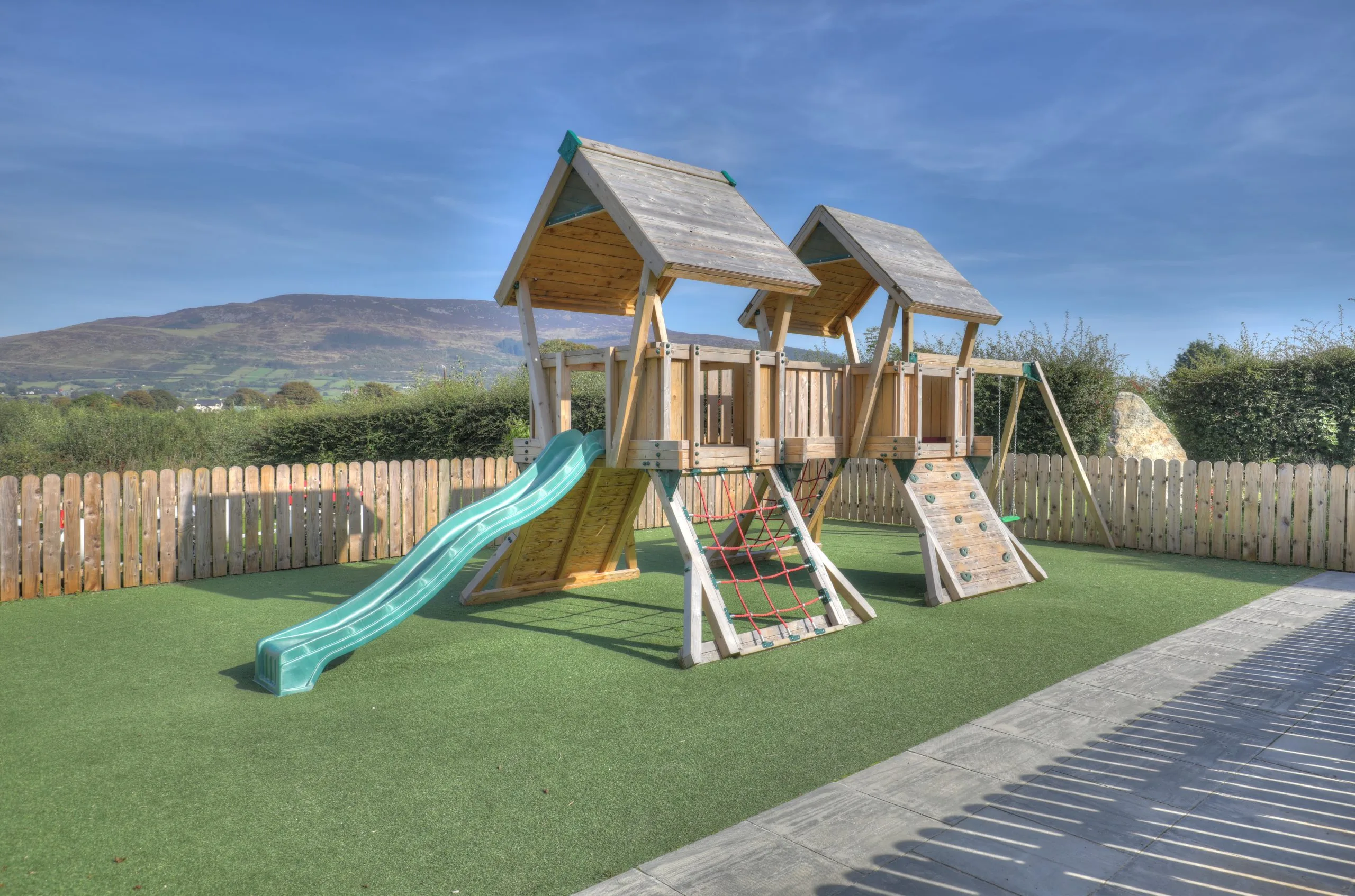 Playpark in holiday glamping park