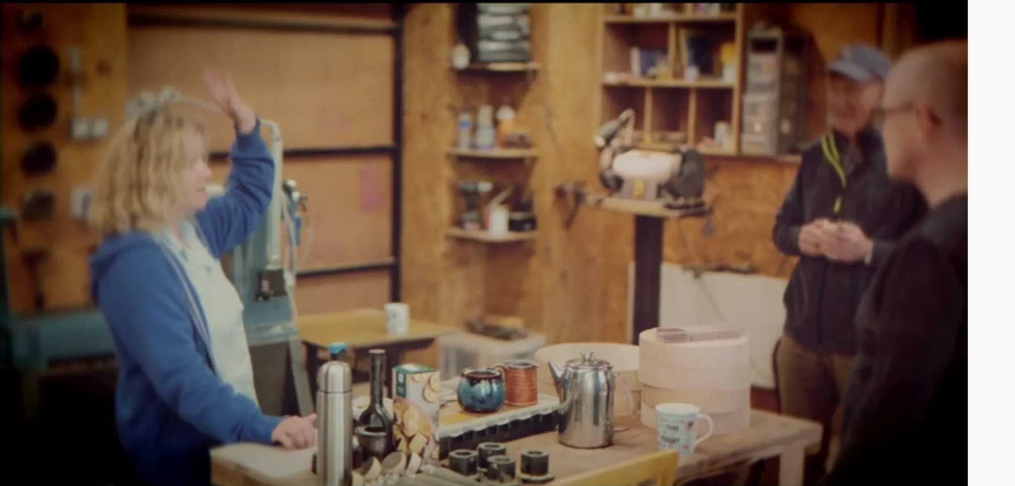 Woodturning students